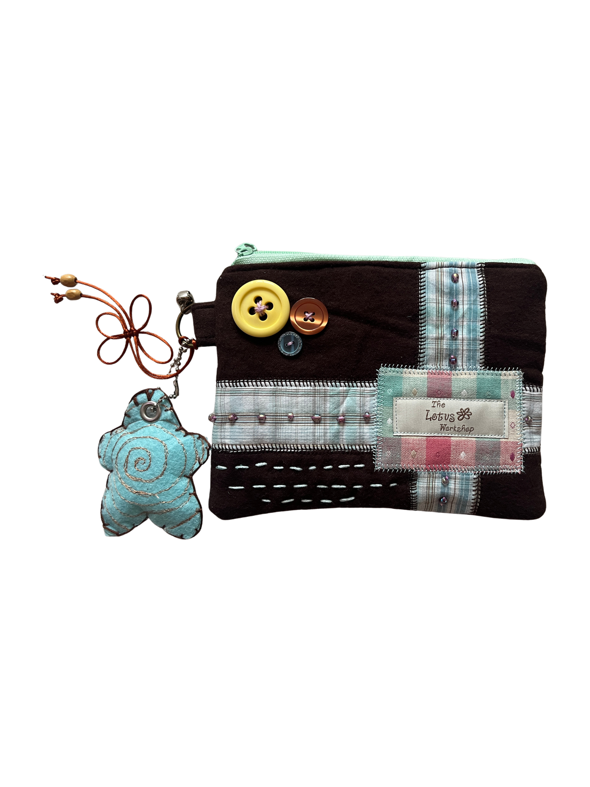 Autumnal Beaded Keychain Pouches