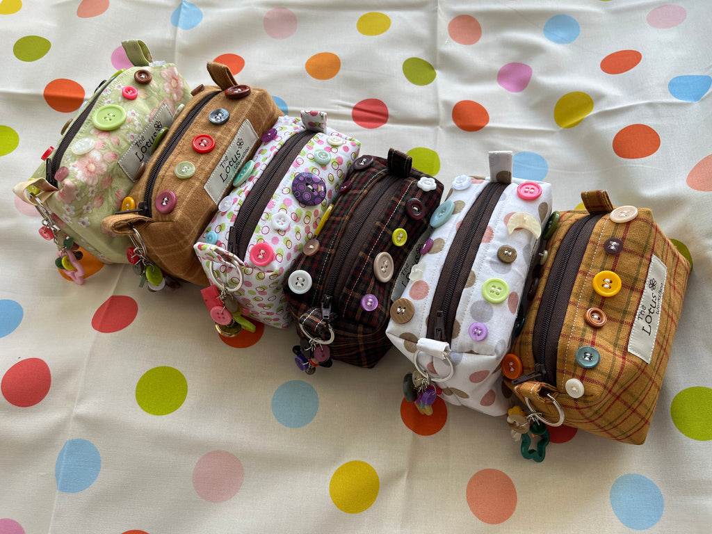 Mini Button Keychain Pouches