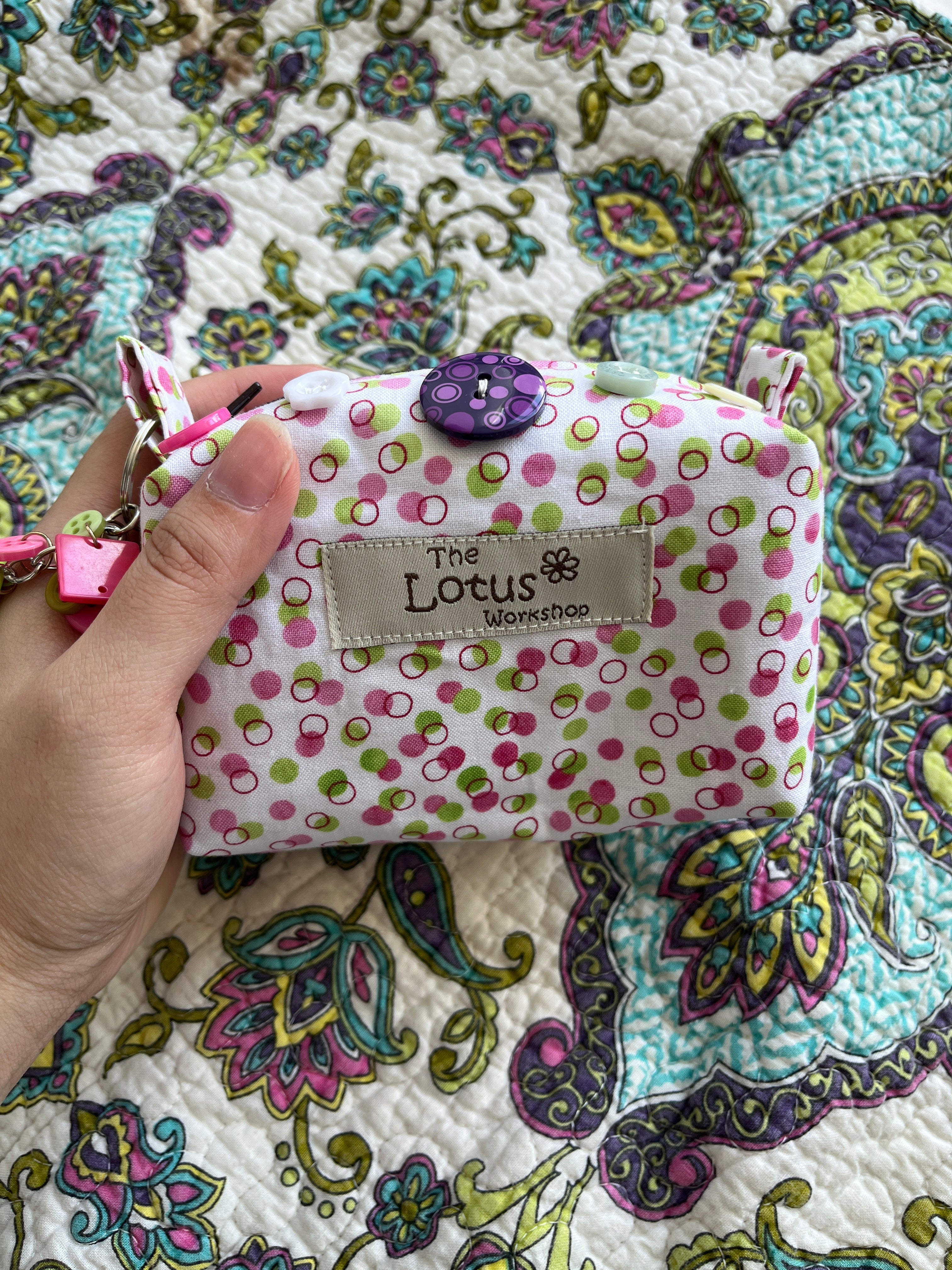 Mini Button Keychain Pouches