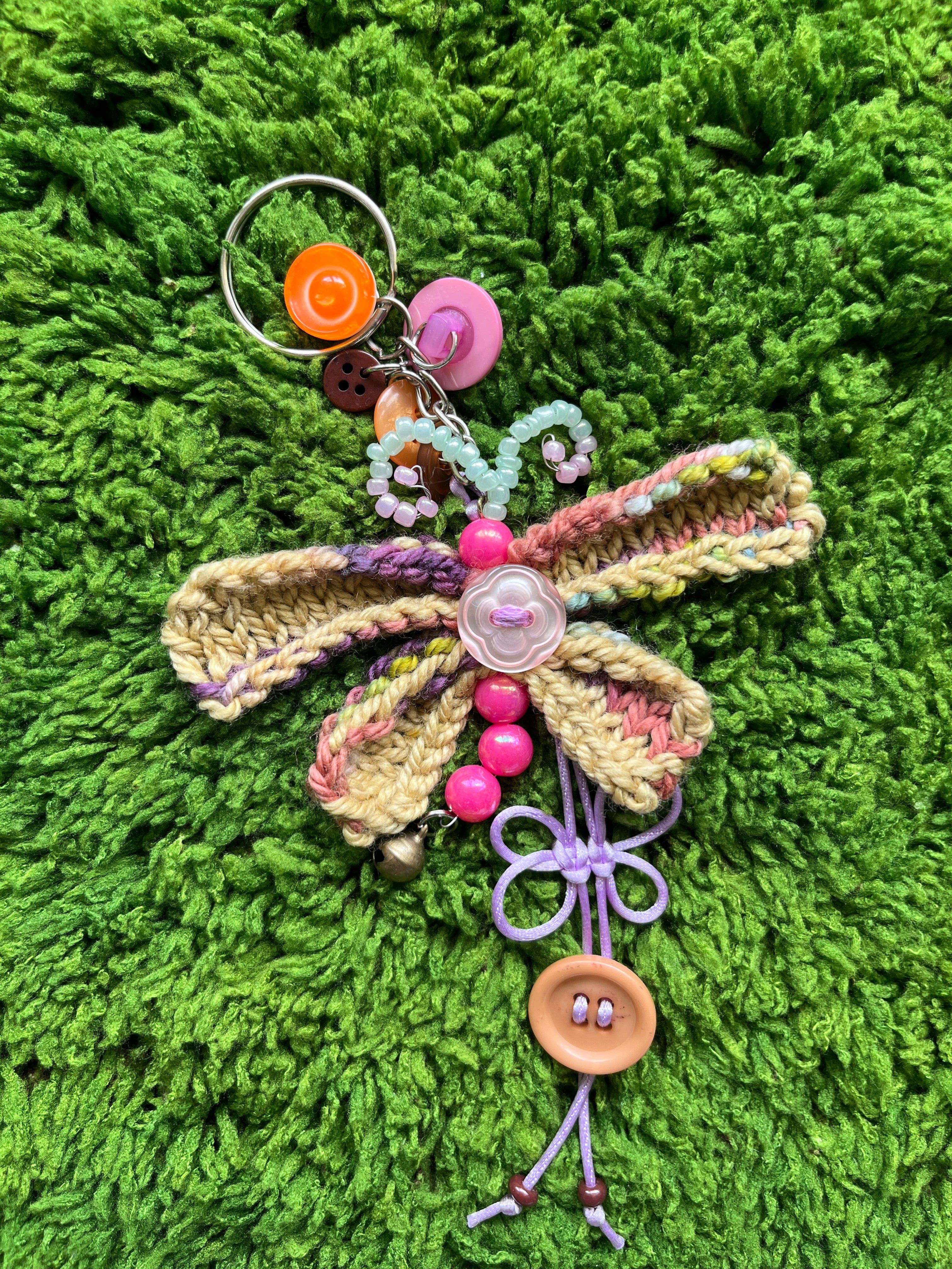 Limited Edition Knit Dragonfly Keychain